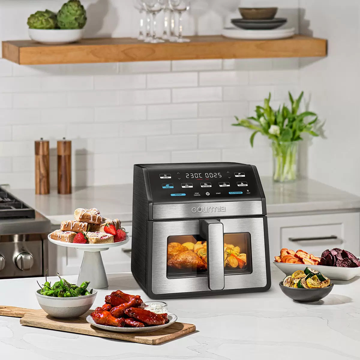 Gourmia 7.6L Digital Air Fryer With Light & Window
