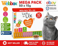 Webbox Lick-e-Lix Cat Treats Variety Mega Pack - Kitten Friendly Grain Free
