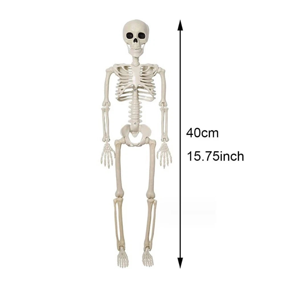 Halloween Skeleton Decoration Posable Human Bone Horror Party Prop