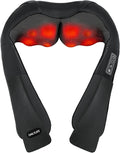 Shiatsu Neck & Shoulder Massager with Heat – Deep Tissue Kneading, 3 Speeds, Use at Home, Office & Car