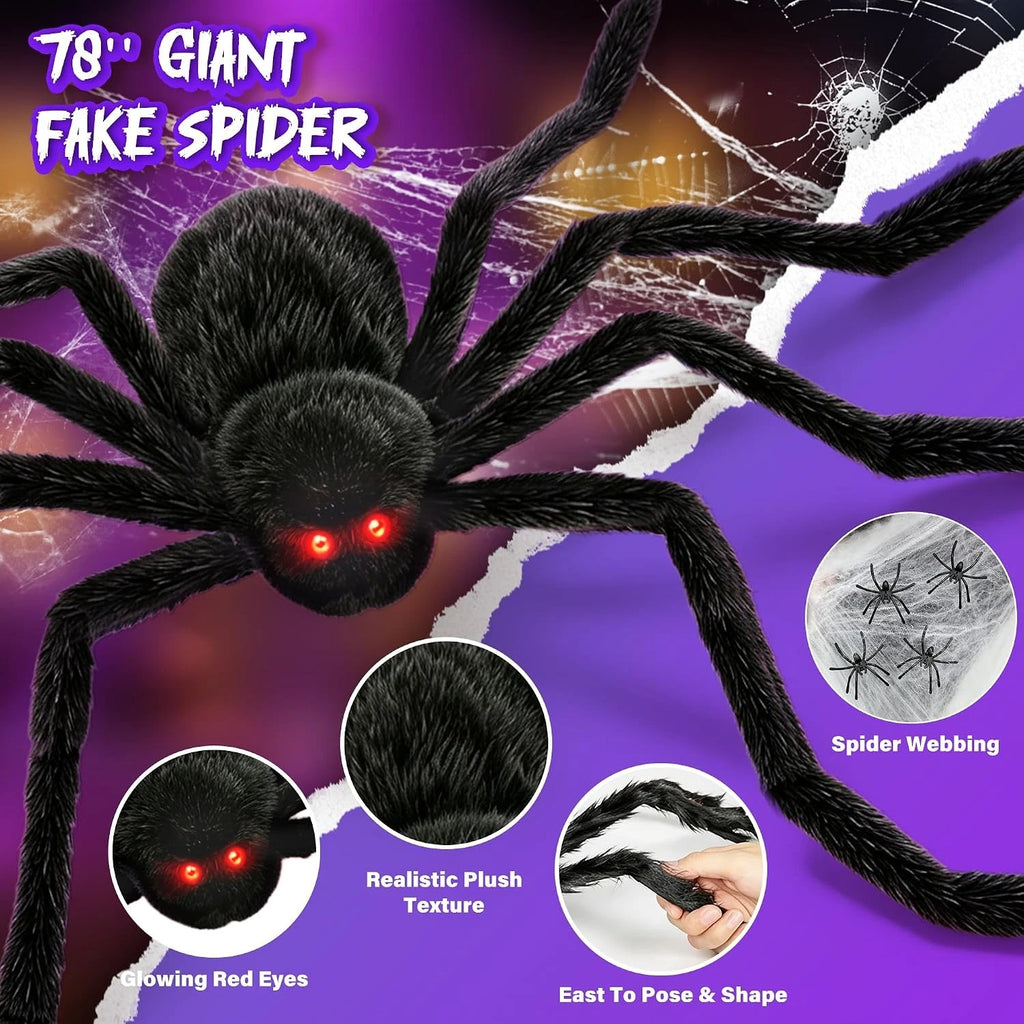 It's free to sell on eBay Excludes Vehicles and business sellers Sell one like this Sell something else  Share Halloween 200cm Giant Spider + 5M LED Spider Web Outdoor Garden Decoration Set
